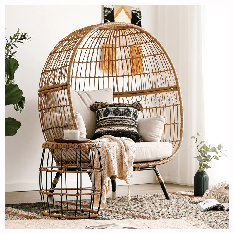 
Hot sale High Quality Rattan Wicker Swing Chairs egg relax wicker chair 