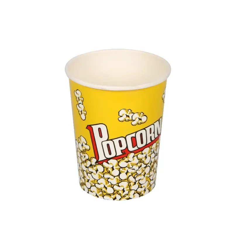 Disposable Custom brand food grade fried chicken bucket popcorn bucket paper cup
