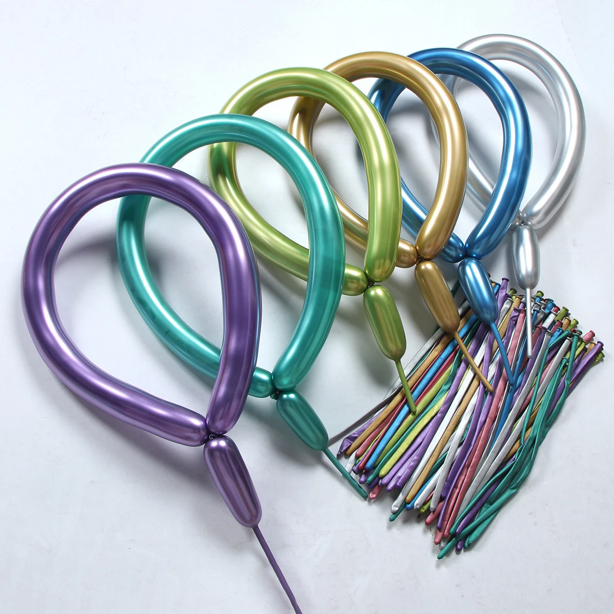 High Quality Metal Long Latex Modelling Balloons Wedding DIY Balloon Decoration Birthday Party Magic Balloons Party Supplies