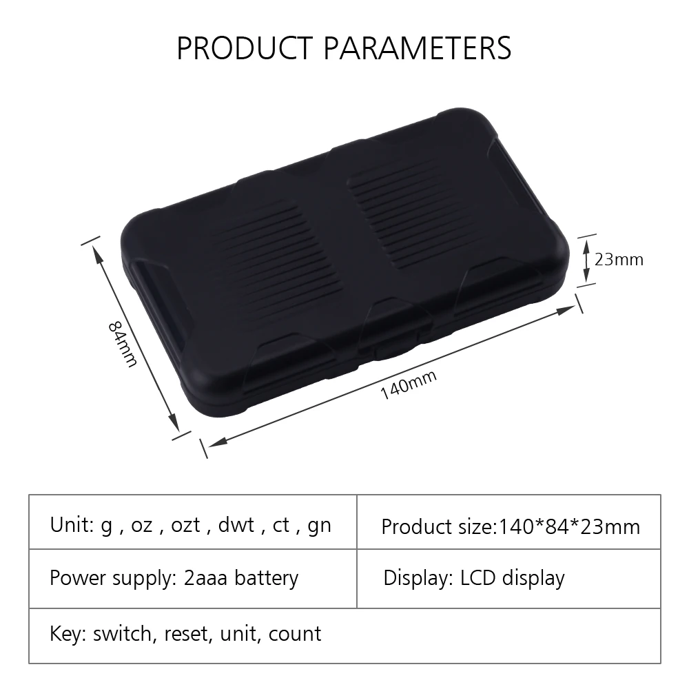 200g 0.01g Digital Pocket Scale Jewelry Gold Gram Scale with Weight 100g