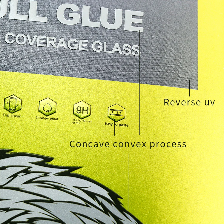  Изготовленный на заказ дизайн печатный экран мобильного телефона защитная пленка упаковочная коробка микро-этикетка