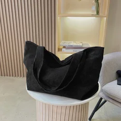 Wholesale High-capacity Portable Reusable Custom Shopping Corduroy Tote Bag