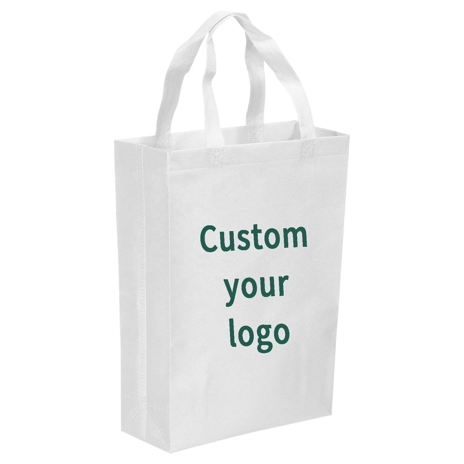Ecology Nonwoven Advertising Cloth Bag Reusable Lamination Gift Carry Bag White Non Woven Bag With Your Design