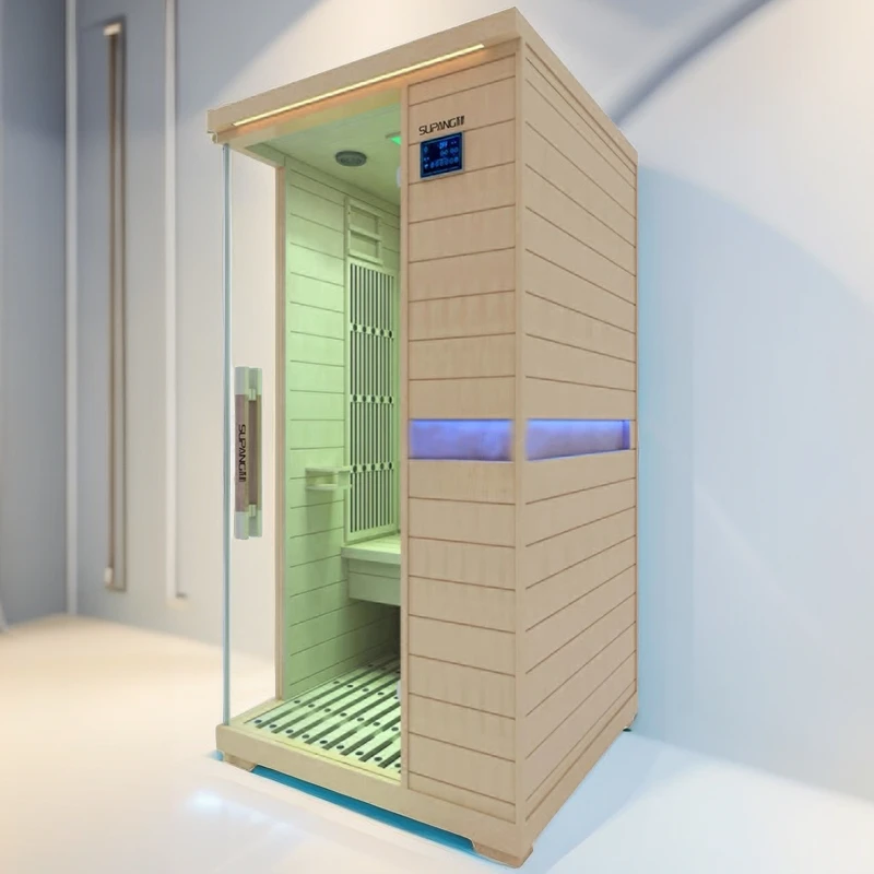 Luxury Home Sauna Wooden Portable Infrared Saunas Far Infrared Sauna 1 Person Room For Sale