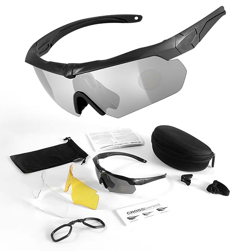 SONICE Factory Custom Safety Glasses  Eye Protective Ballistic Eyewear Tactical Sunglasses Set Shooting Glasses Tactical Goggles