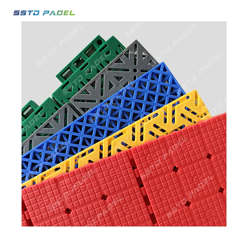 Plastic suspended Interlocking removable flooring for multi-sport Surfaces modular Floor Tiles