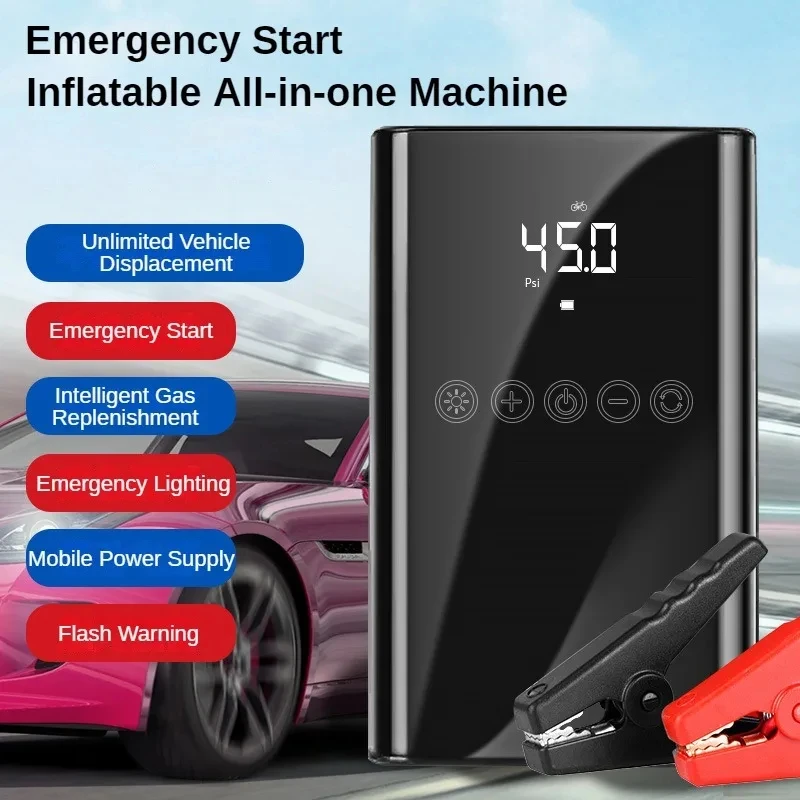 4 In 1 Car Jump Starter 150PSI Multi-Function Air Compressor Power Bank Air Pump Tire Inflator Car Ignition Starter Starting
