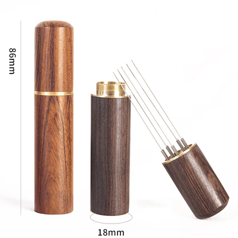Espresso Distribution Tool Natural Wood Hand Tampers Stirring WDT Tool Coffee Stirrer Needles