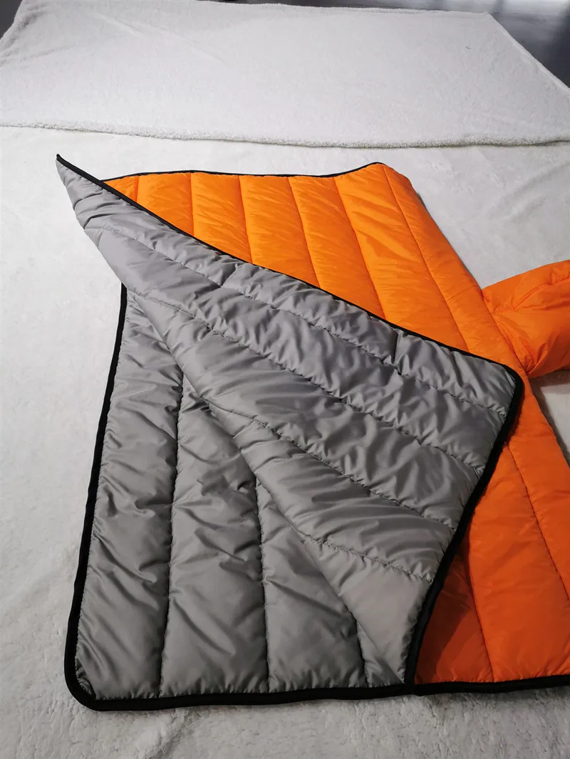 Портативное теплое пончо по заводской цене, водонепроницаемая накидка, маленькое одеяло для лагеря, носимый спальный мешок