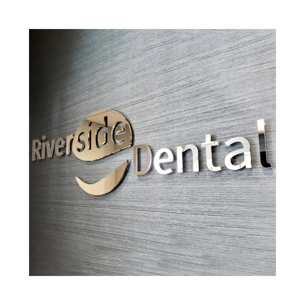 3D Stainless Steel Logo Decorative Custom Metal Channel Letters Mirror Gold Letters Sign