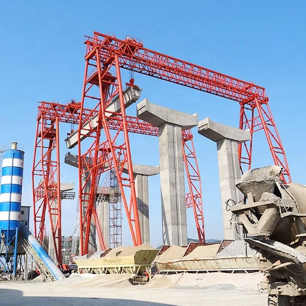 100 ton 120 ton truss remote control double girder gantry cranes for harbor freight