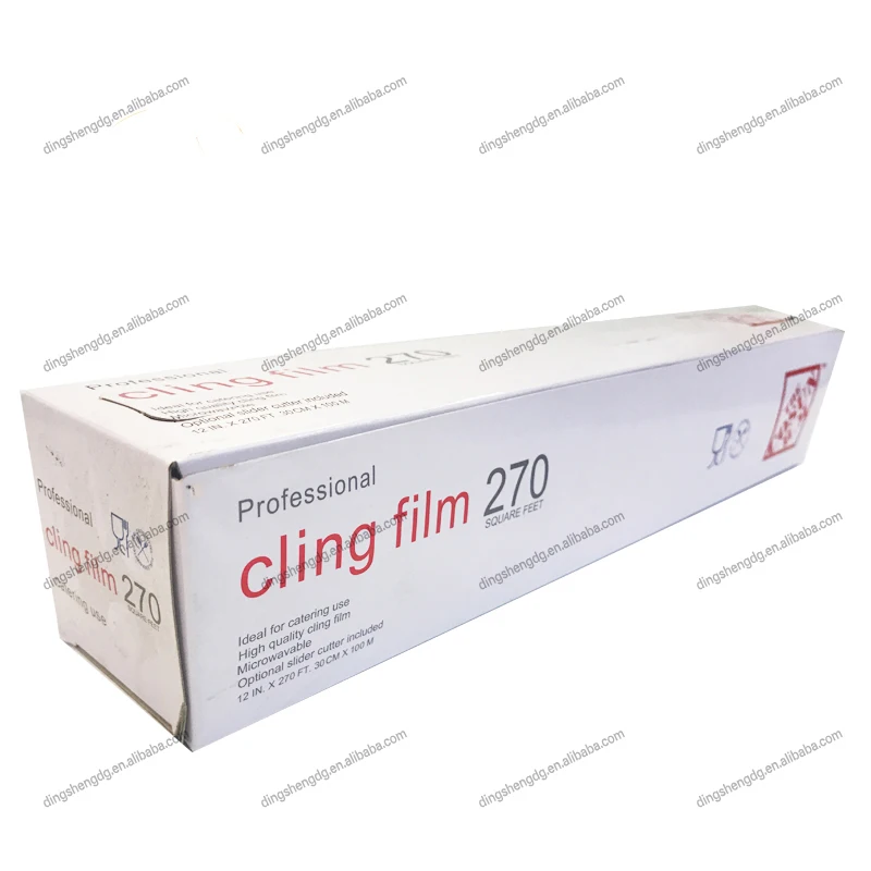 Factory sellingfood grade cling film food cling wrap stretch film plastic wrap jumbo roll food wrapping film