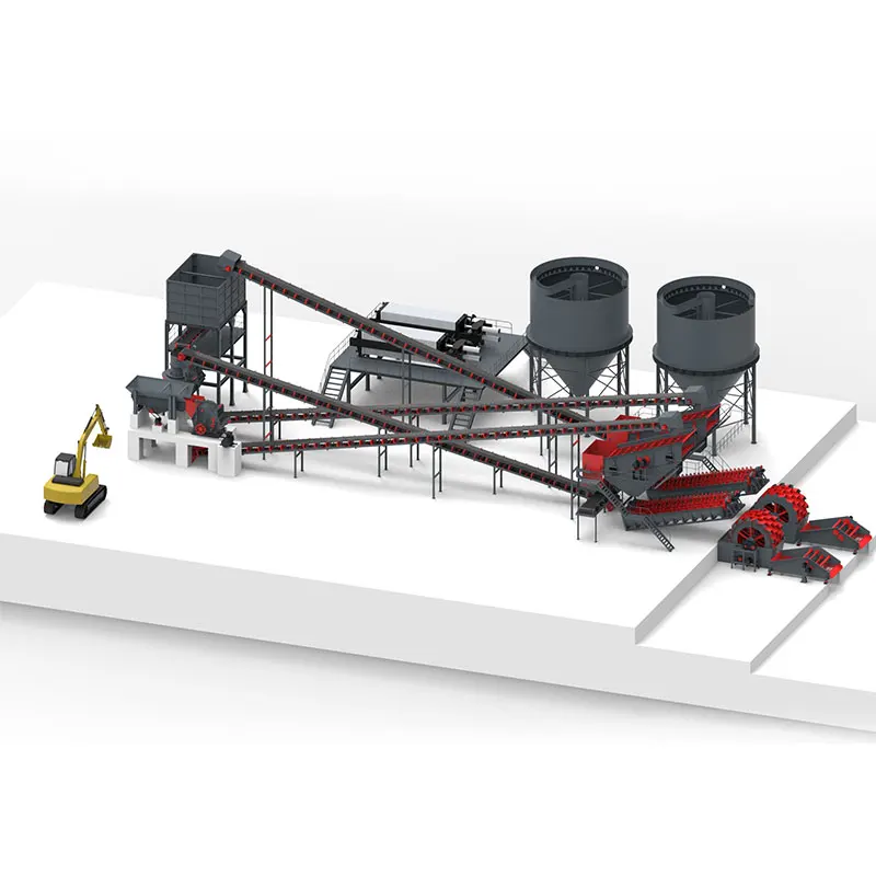 Complete Stone Crusher Plant, Stone Crushing Production Line for different Aggregate Sizes