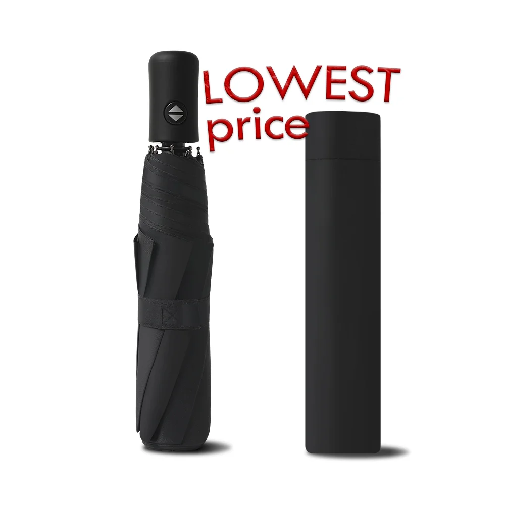 Uv Automatic Three Folding Custom Advertising Umbrella with Logo