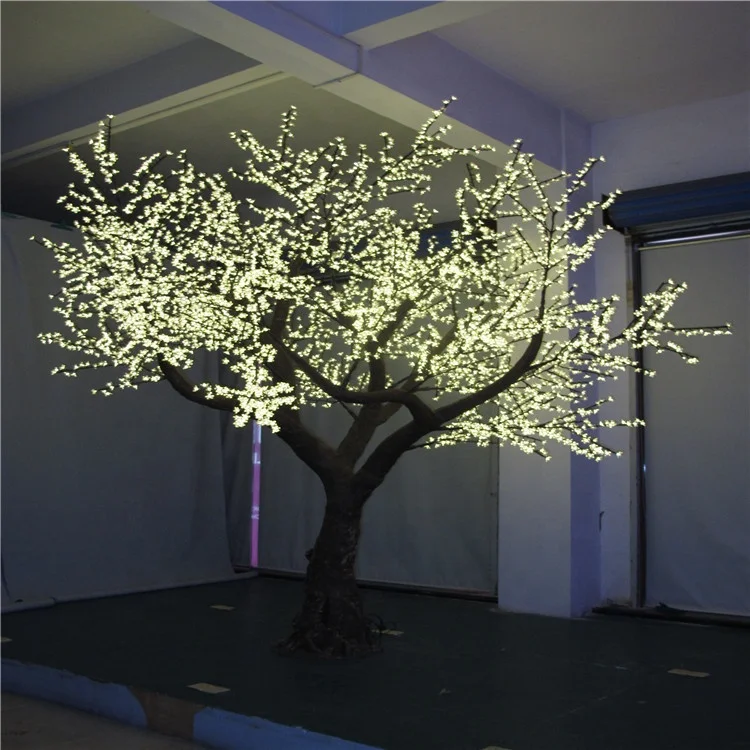Newest 3.5m Landscape Lighting Led Simulation Peach Tree Artificial Lighted Tree For Garden Decoration