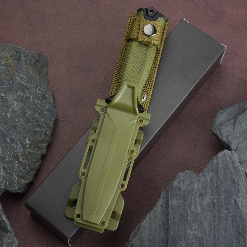 Outdoor New Camping Folding Knife Portable Multifunctional Pocket Knife Handle Knife with Window Breaker Secant Aluminum Black