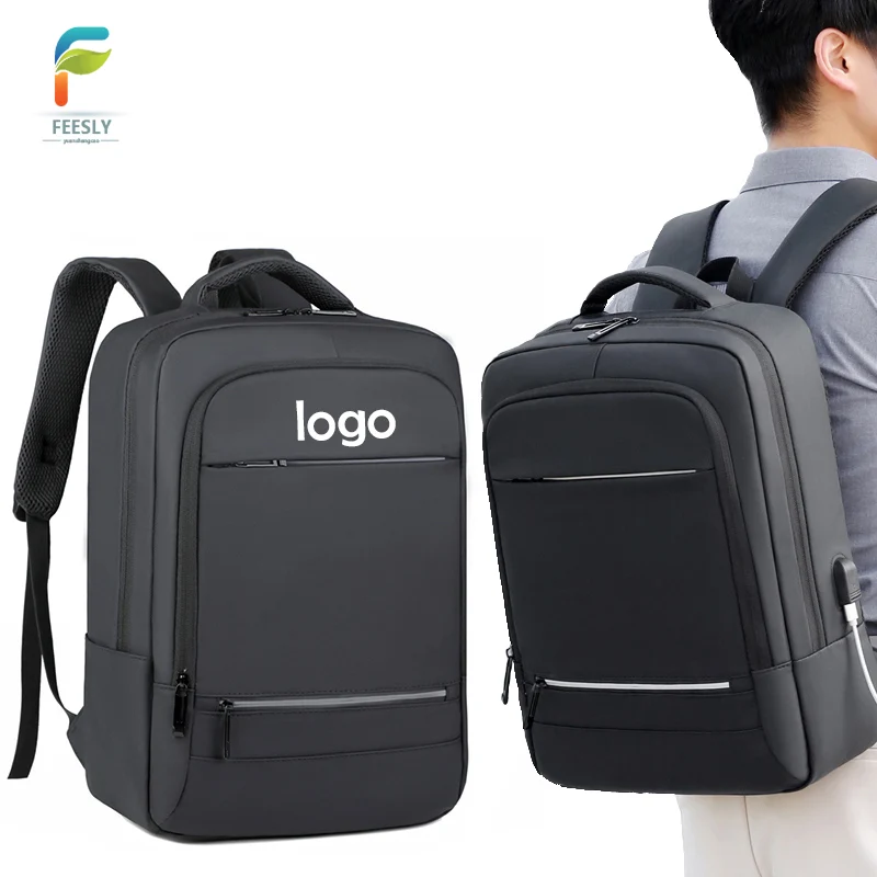 modern waterproof durable polyester unisex canvas stylish business student usb laptop backpack for unisex
