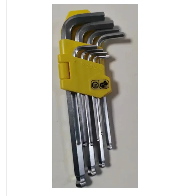 DingQi 9pcs Hex Allen Key Wrench with T & Flag Handle Metric System for DIY OEM Customization Supported