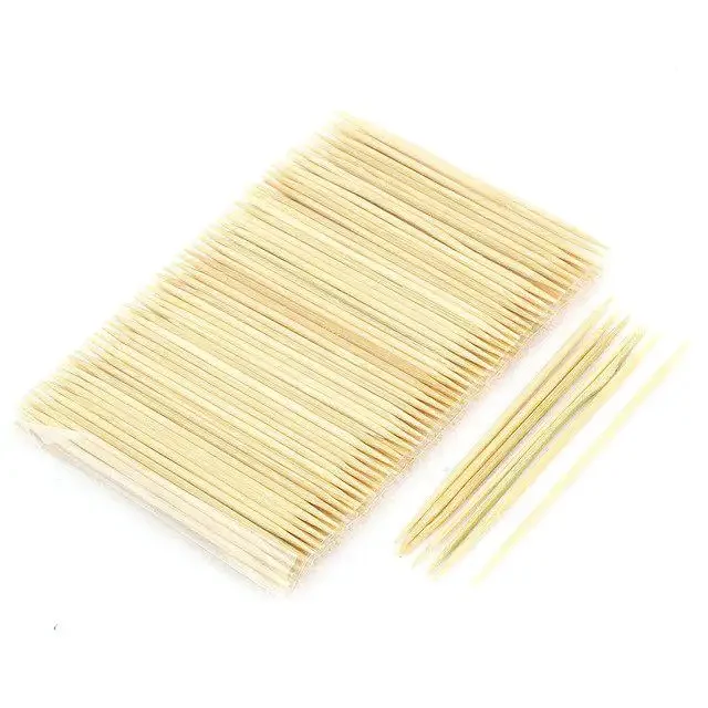 Disposable Wooden Tooth Pick Mint Surface Smooth Kids Bamboo Tooth Pic Stocked Disposable Custom Toothpicks Flags
