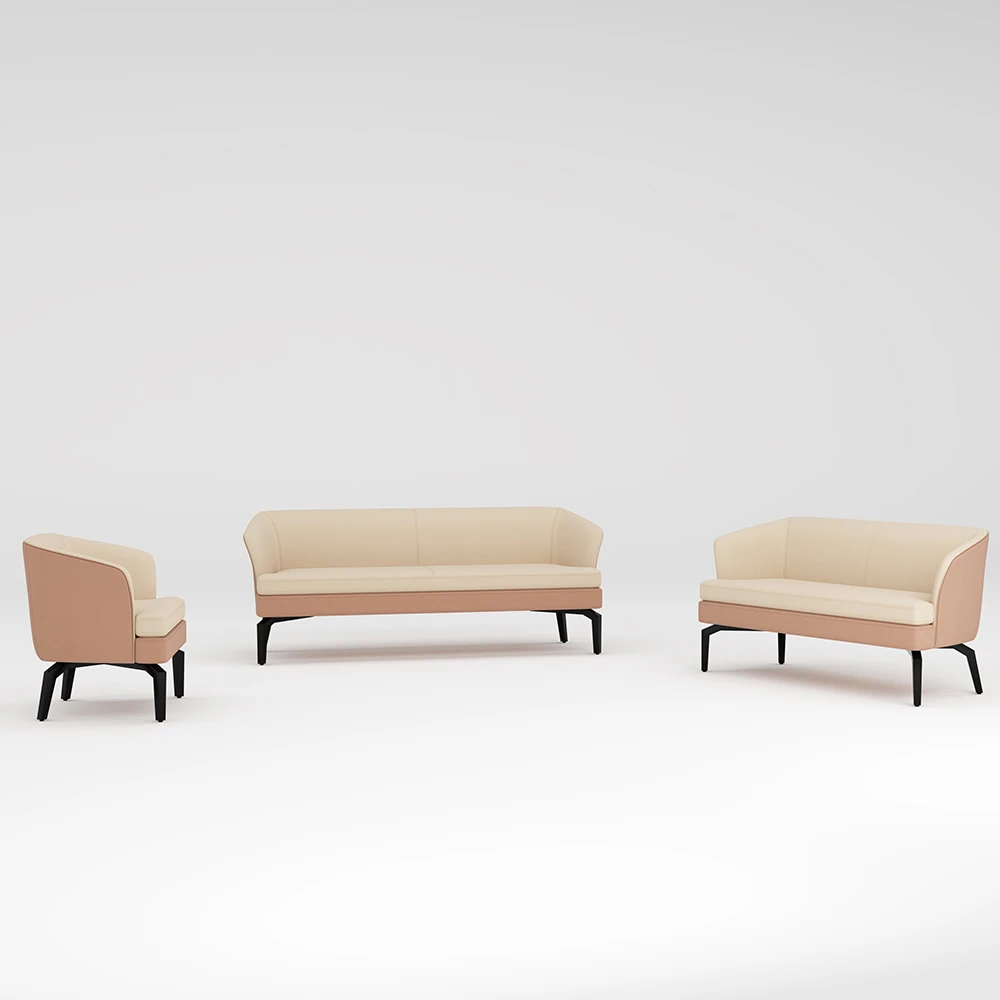 Современный бизнес диван офисная мебель удобный офисный индивидуальный кожаный 1 + 2 3