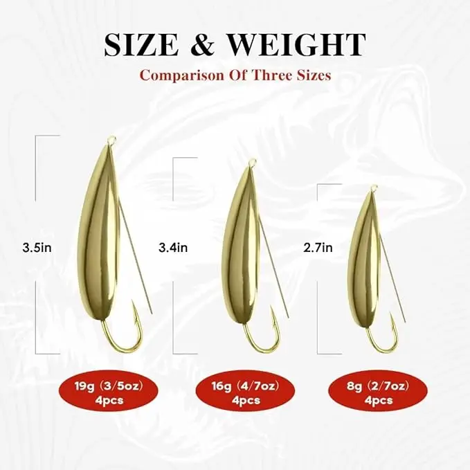 2.7 3.4 3.5inch Plating Color Trout Bass Crappie Fishing Spoons Lures Single Hook Trout Spoon Lure