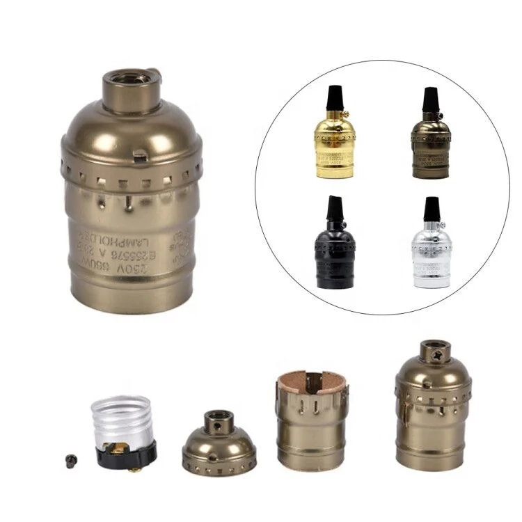 vintage retro Edison E27 Light bulb holder socket hanging pendant light socket adapter lamp holder kits