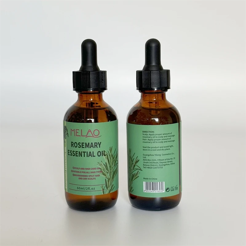Private Label Natural Organic Rosemary Essential Oil Women Black Hair Care Products Rosemary Oil Hair Growth