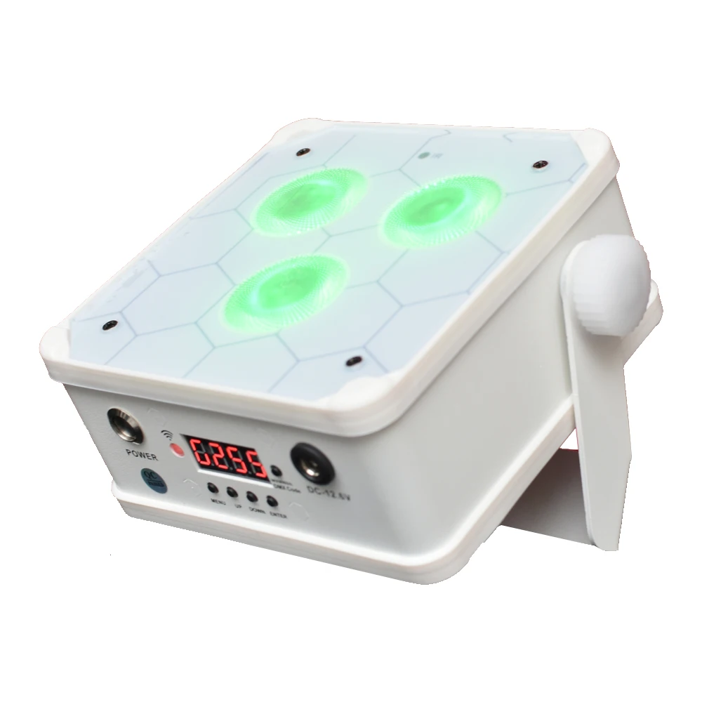 3X18W RGBWA+UV 6 in 1 LED  Wireless Battery uplight Par For Wedding Party