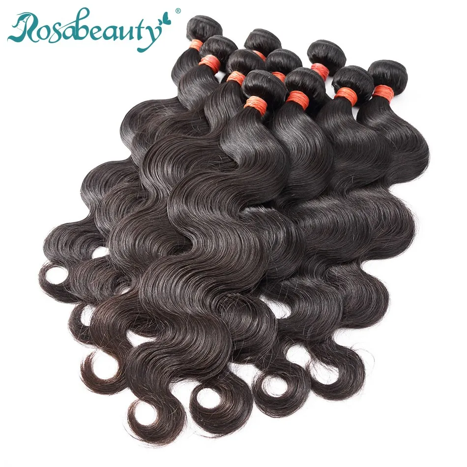 
Дешевые девственные волосы Rosabeauty, 10 шт., 30 дюймов, волнистые малазийские человеческие волосы, пучки, оптовая продажа, волнистые волосы, дистрибьютор, бесплатная доставка 