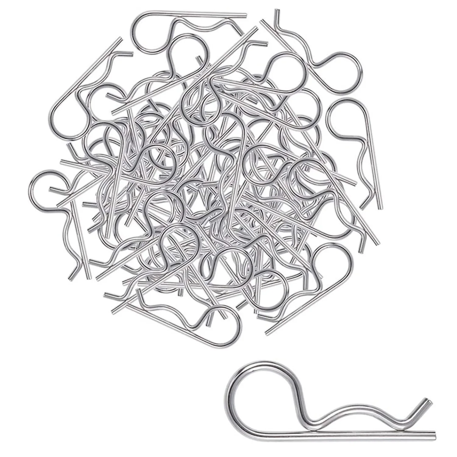 Customizable Stainless Steel B Type of Clip Spring Pin for All 1 10 1 12 Scale Redcat Hpi Car Parts Truck Buggy Case