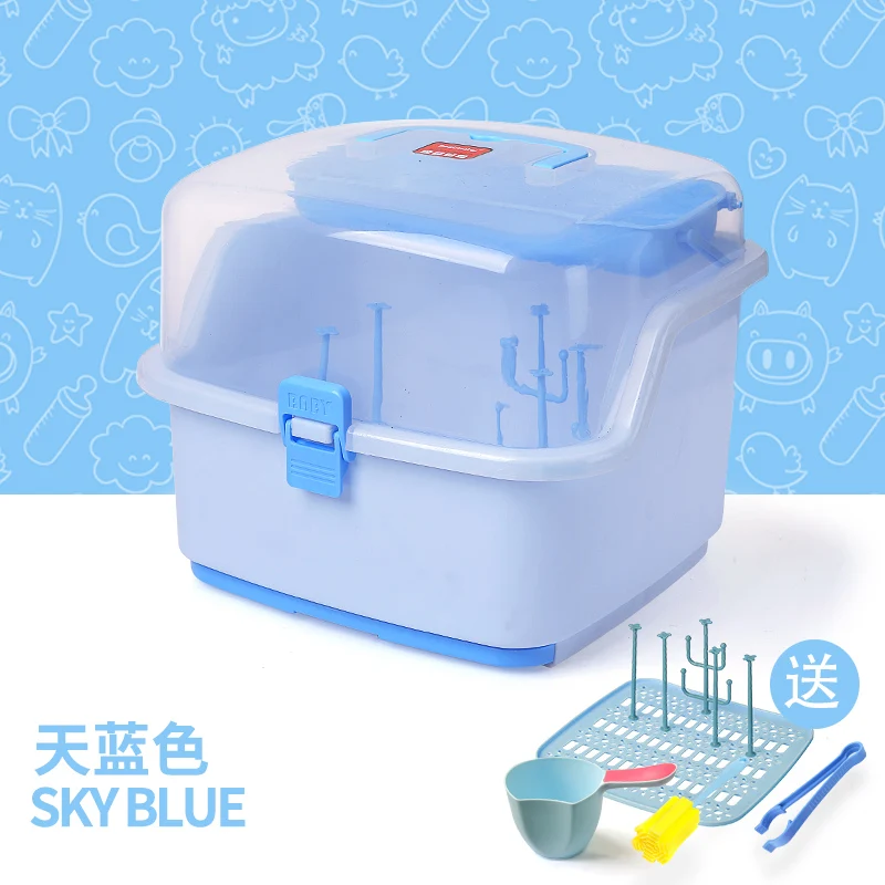Portable Milk Bottle Storage Box Dinnerware Organizer Baby Bottle Drying Rack Baby Bottle Rack