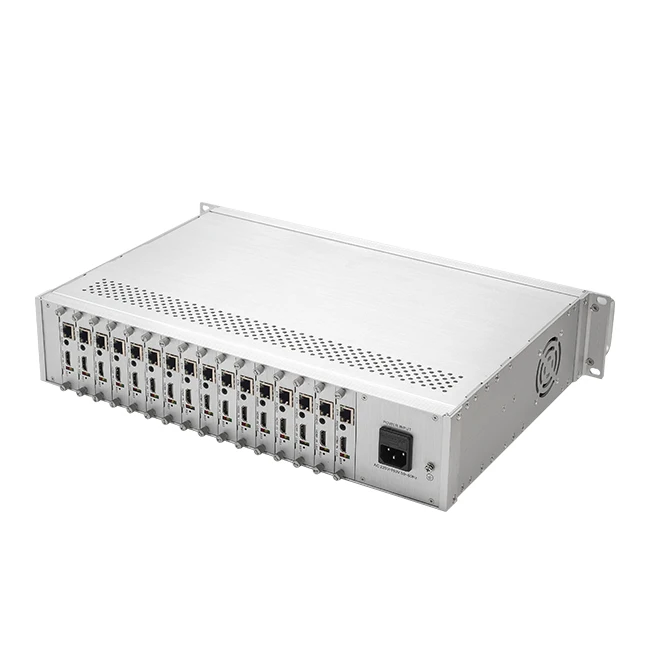 H2160 16 Channels 1080P RTMP HDMI HEVC H.265 IPTV HD Live Broadcasting Streaming Video Encoder Hardware