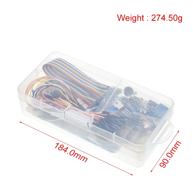 TZT Diy Electronic Component Base Fun Kit For Arduino Raspberry Pi Bundle With Breadboard Cable Resistor,Capacitor