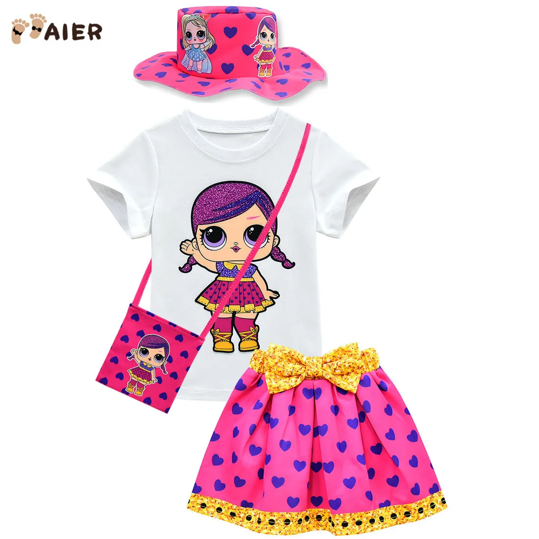 
2020 Aier Surprise girls doll dress Cosplay Halloween Surprise doll Costumes for Kids 