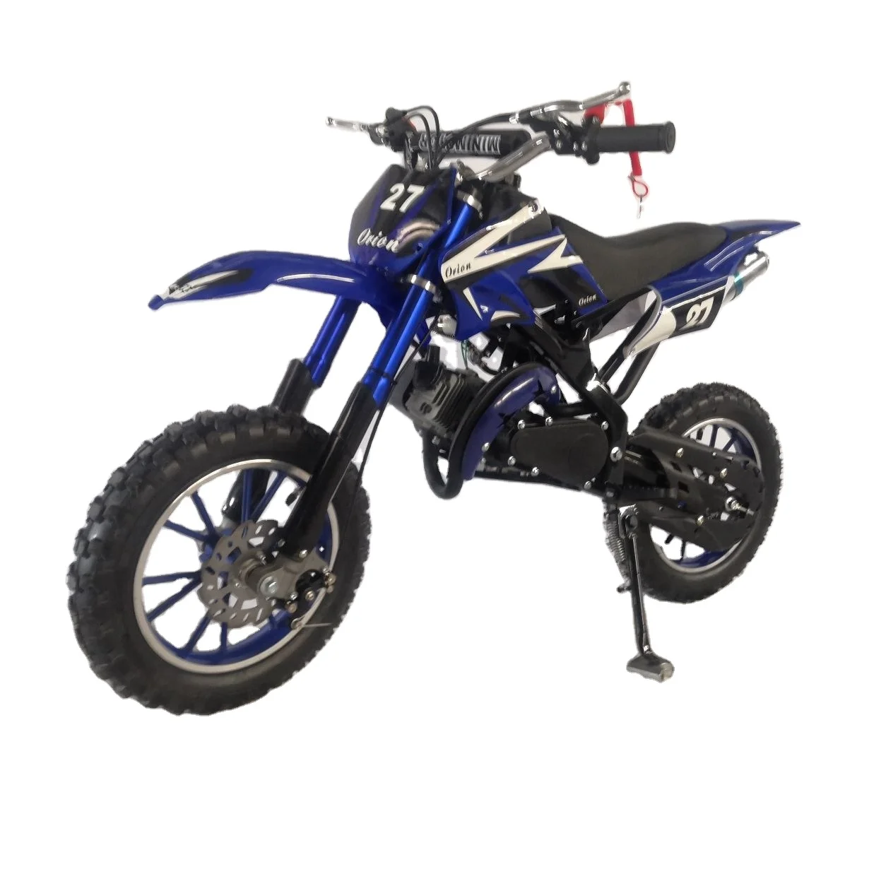 New fashion 2-stroke mini dirt bikes pull start gas mini motorcycle 49cc for kids with CE