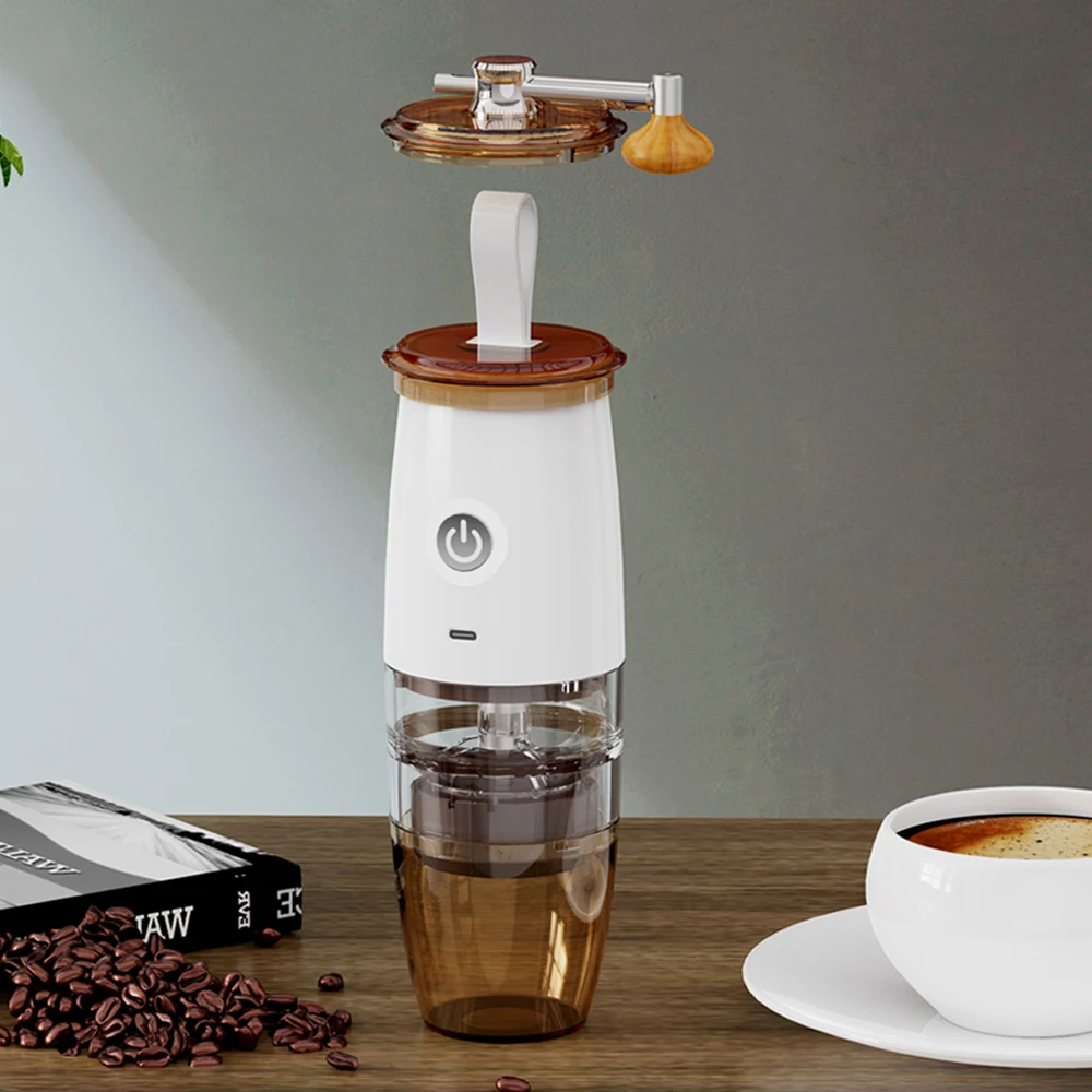household electric portable coffee grinder usb charge grinded coffee maker with ceramic grinding