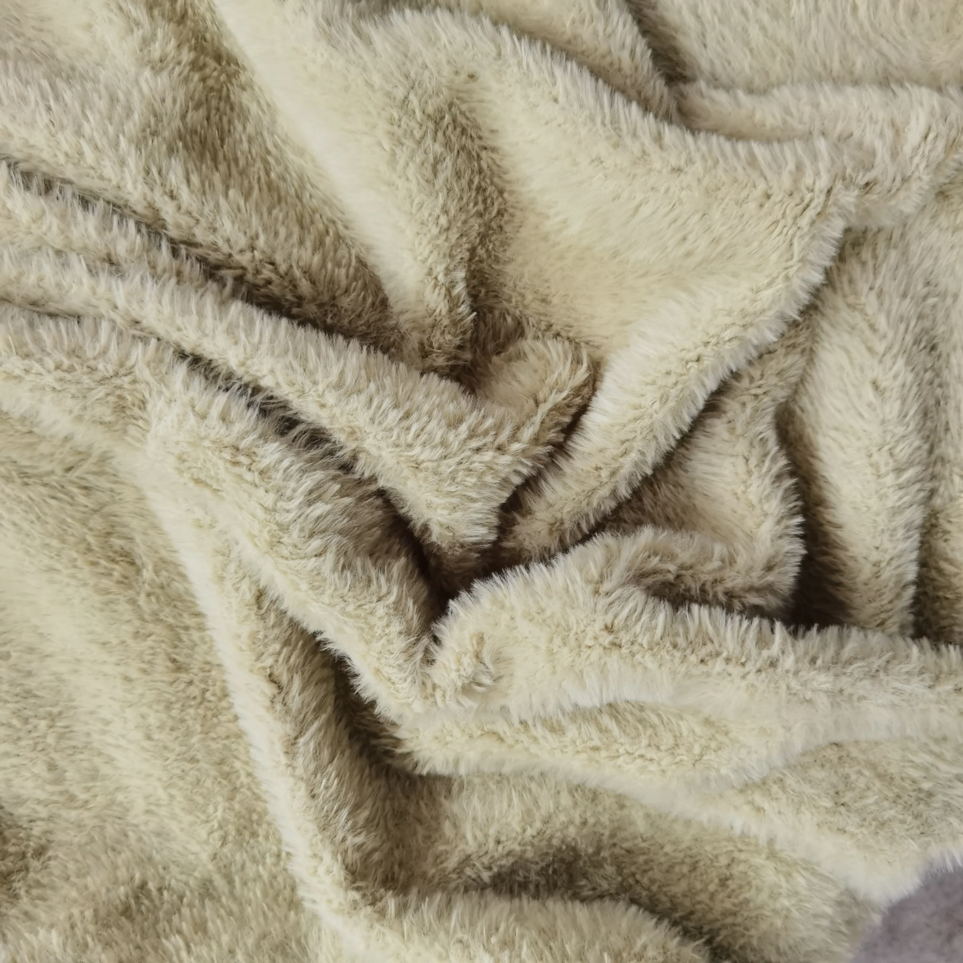 Beige pv velvet custom color plush plush toy carpet apparel fabric