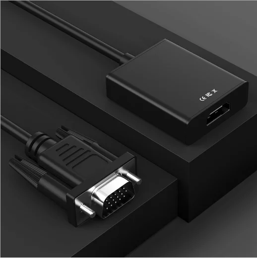 A-BST VGA к HDMI адаптер папа к женскому конвертеру кабель с аудио выходом 1080P VGA HDMI адаптер для ПК ноутбука HDTV проектор