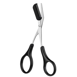 Wholesale Makeup Tools custom logo eyelash Cosmetic Scissors eyebrow trimmer scissors with comb