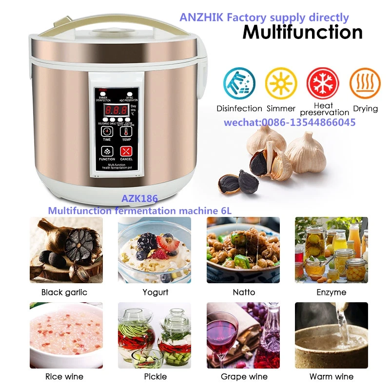 6L Black Garlic Fermenter /Function Black garlic fermenter /Intelligent Black Garlic fermenter POT  AZK186