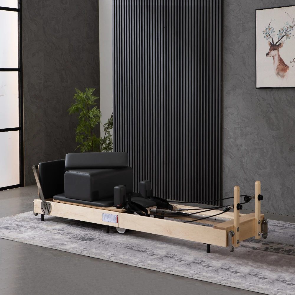 Pilates Reformer Equipment Oak Maple Wood Gym Fitness Machine Reformers Pilates