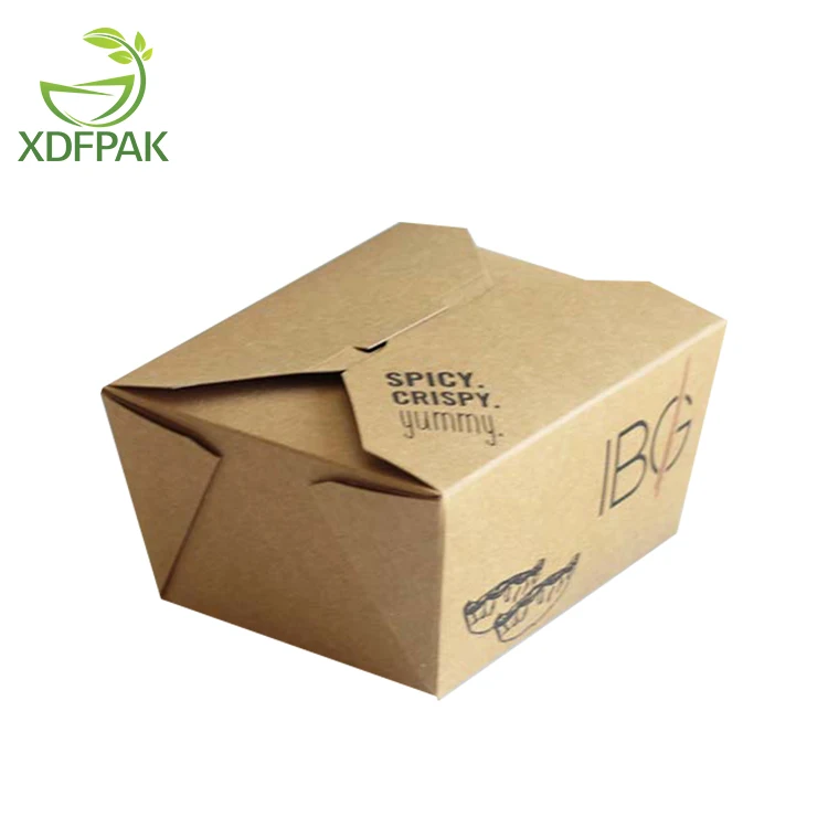 Biodegradable cardboard hot food delivery packaging box biodegradable food packaging box hot food delivery box