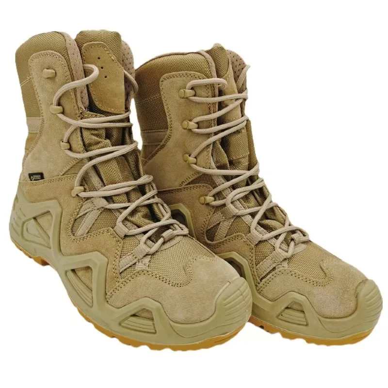 Wholesale Premium Cowhide 900D Oxford Cloth CS High-Top Boots Outdoor Training Hiking Shoes Tactical Boots