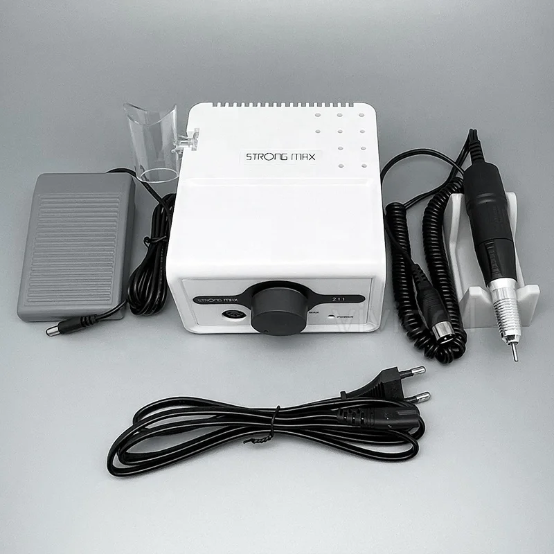 Strong max 211 micromotor acrylic nail kit electric nail drill machine 35000rpm