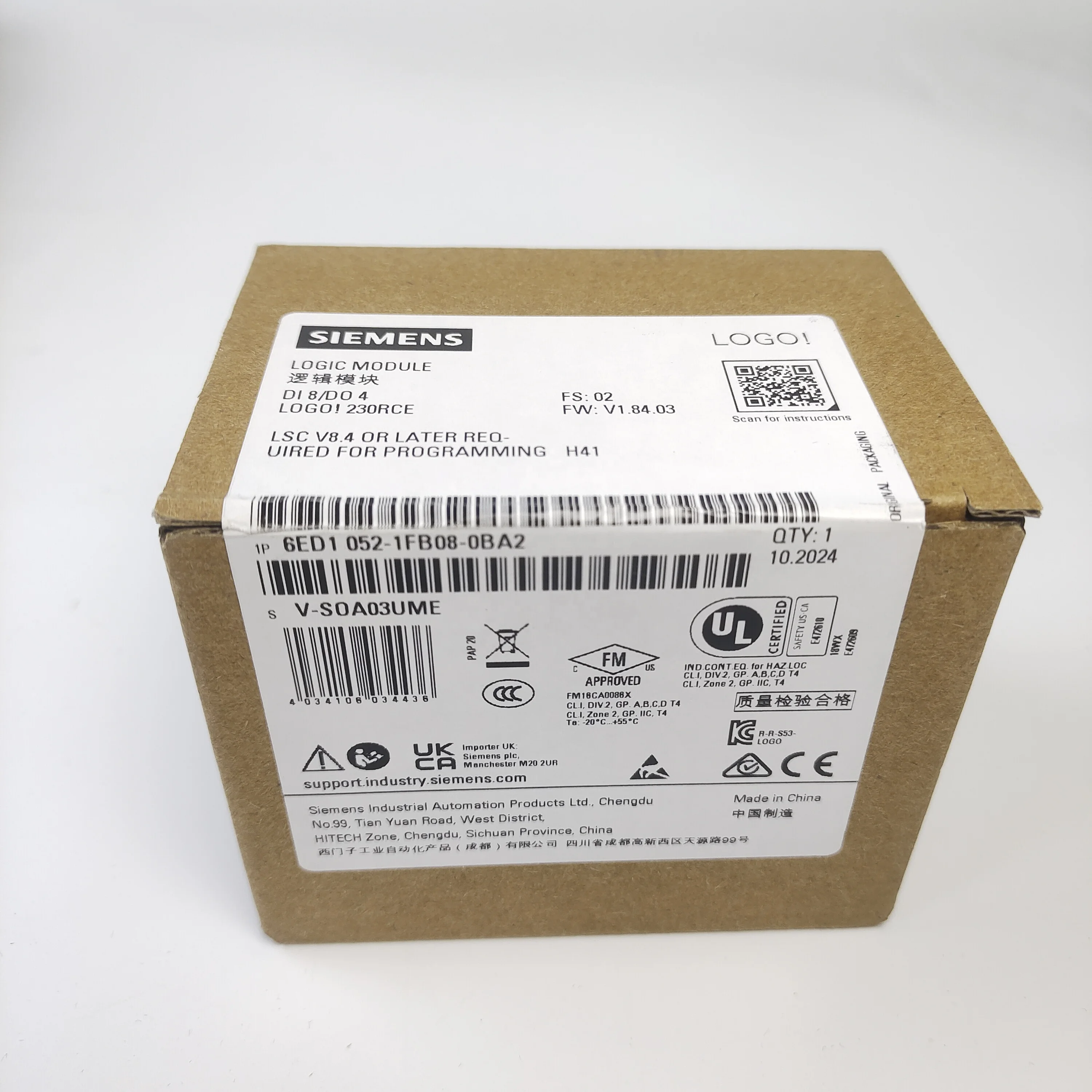Логотип Siemens 6ED1052-1FB08-0BA2! 230RCE логический модуль 6ED1052-1FB08-0BA2