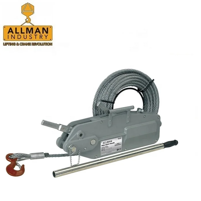 ALLMAN high quality 1600 kg galvanized steel wire rope puller machine
