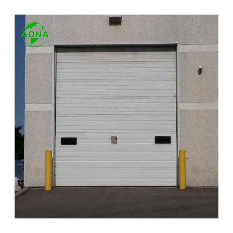 Heat Preservation Wind Resistance Galvanized Steel Automatic Industrial Sectional Lifting Garage Door