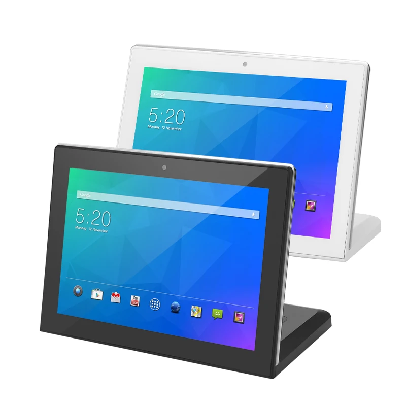 L-образный сенсорный 10-дюймовый планшет все в одном Android Digital Signage дисплей меню ресторана Wifi Poe NFC POS настольные планшеты
