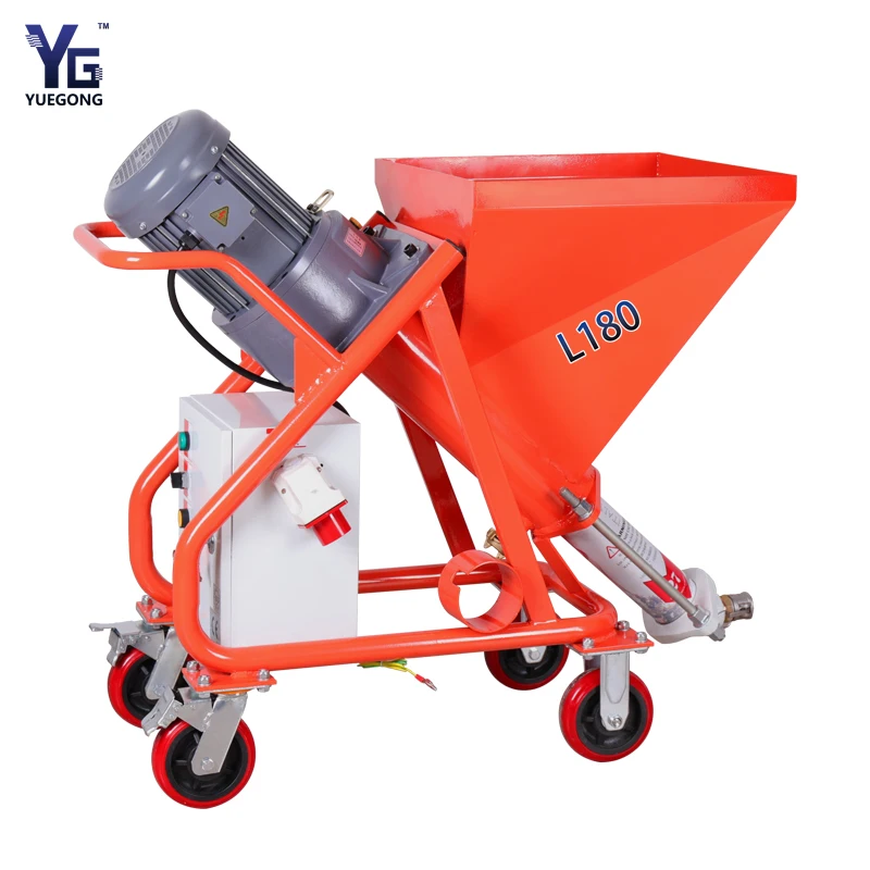 L180 380vac 2.2kw cement plastering machine industrial pump sprayer stucco plaster machine