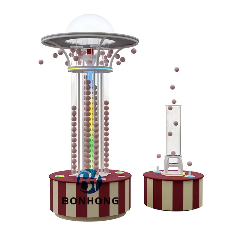 Bonhong kids playground indoor equipment interactive projector game wall balls games penal